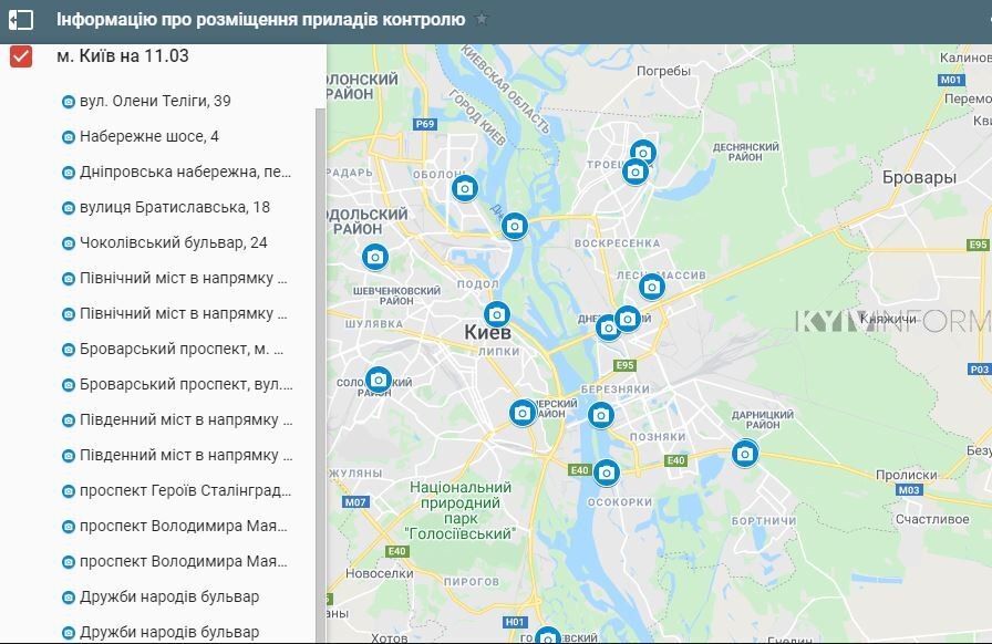 Камери ПДР