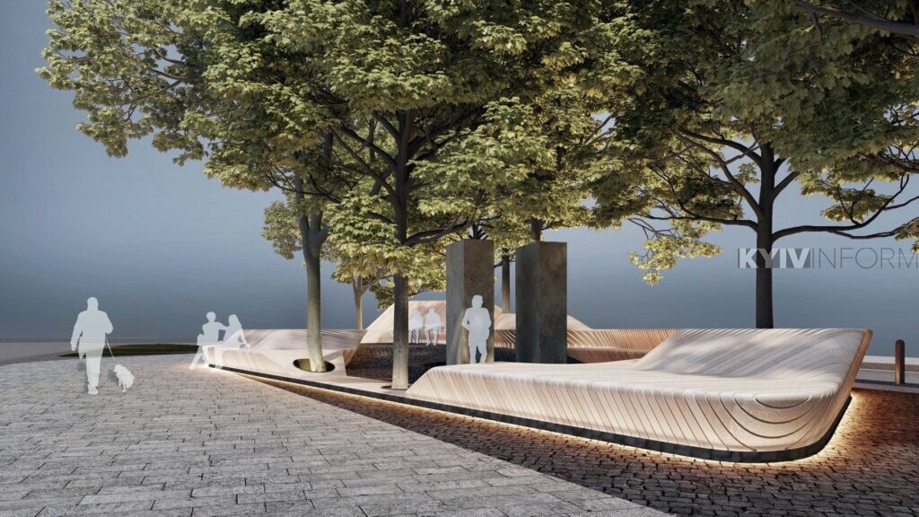 Біля Михайлівської площі реконструюють сквер: який він матиме вигляд