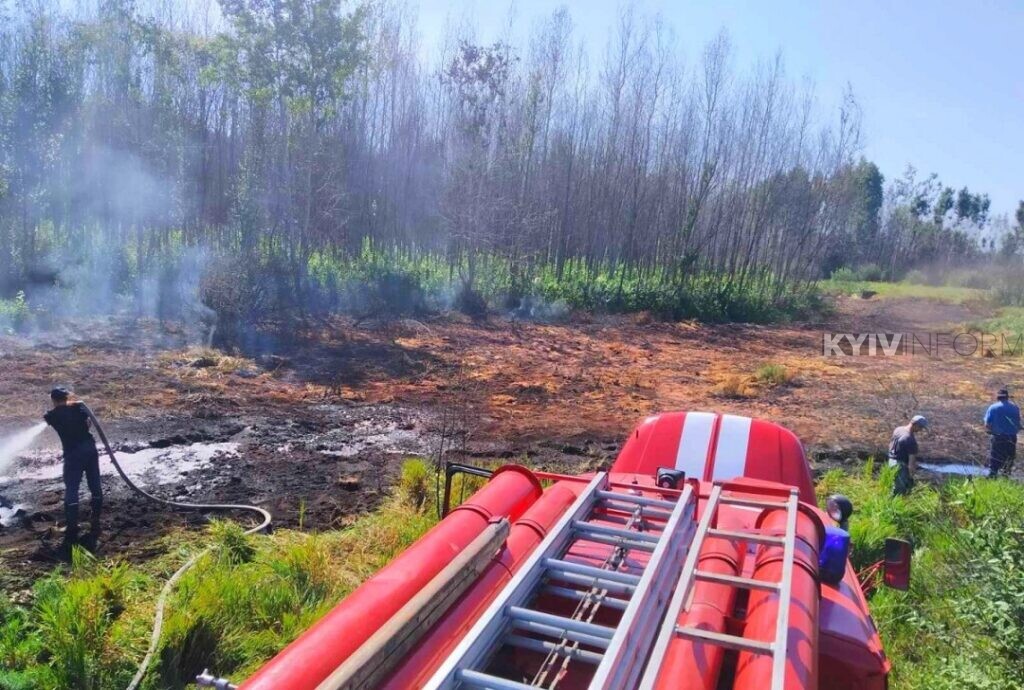 Під Києвом горять торфовища