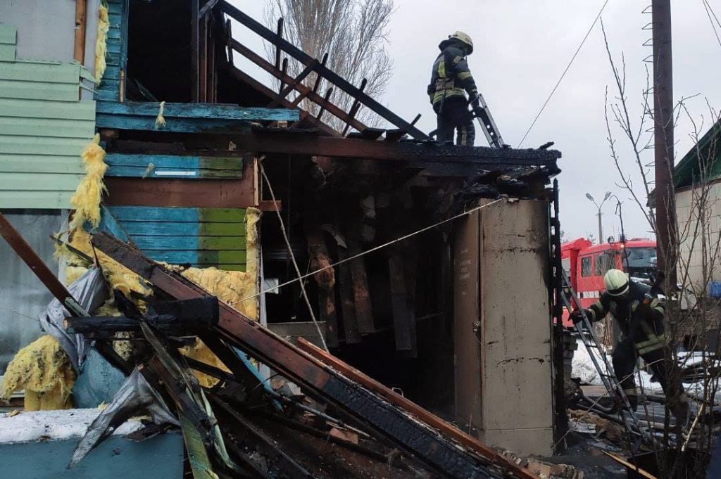 На Трухановому острові горіла спортивно-оздоровча база