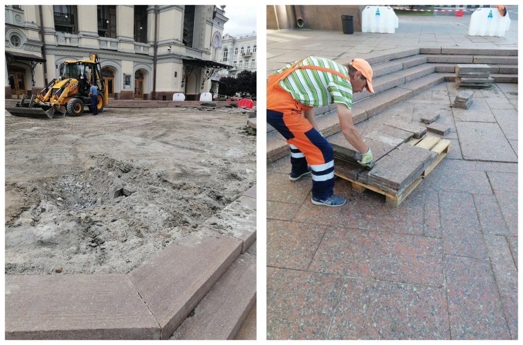 У Києві розпочалась реконструкція Театральної площі
