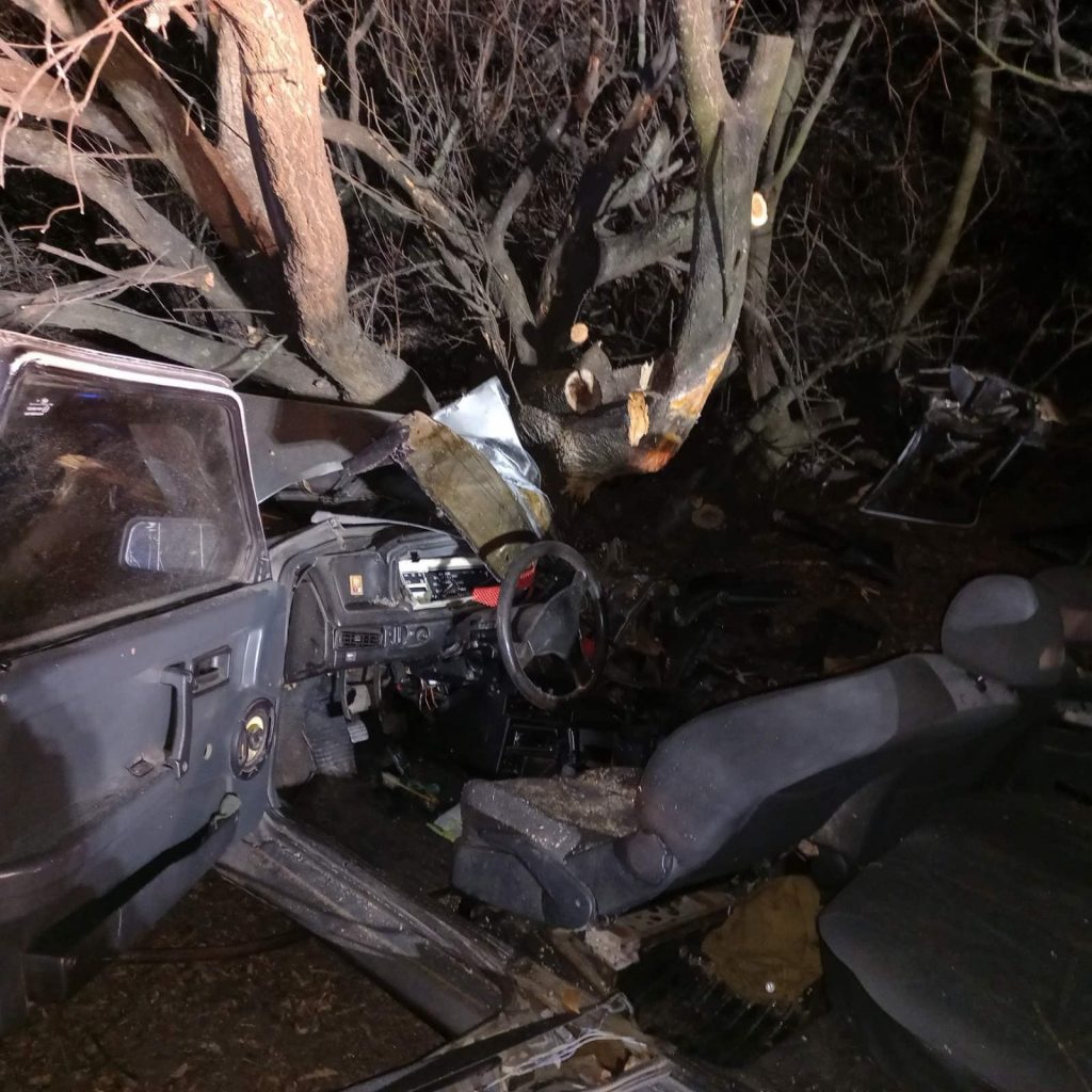 Авто злетіло з дороги і врізалося у дерево: під Києвом у ДТП загинув 14-річний підліток