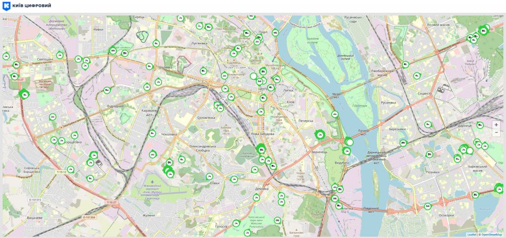 З’явилася інтерактивна карта прибирання снігу в Києві (+посилання)